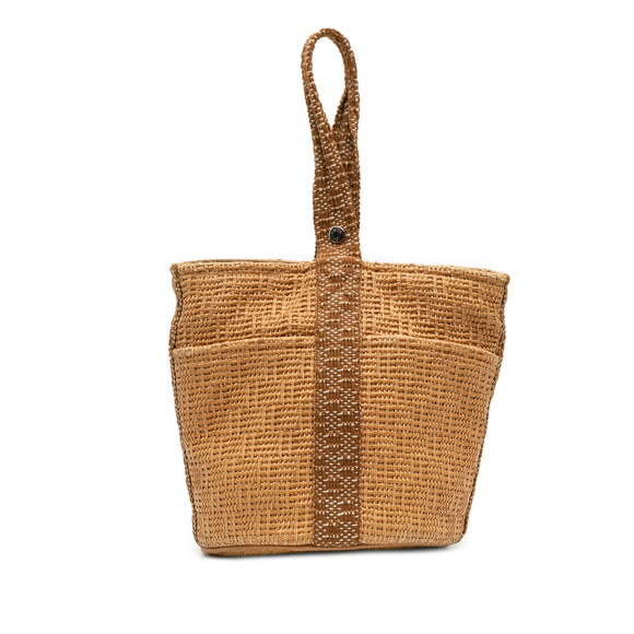 Pre-Loved Hermes Woven Straw Saxo MM - Picture 1 of 7